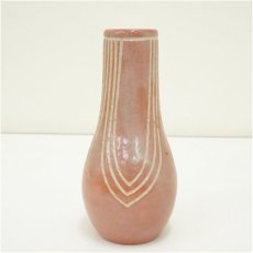 画像2: 作家物　赤楽笹文杓立 (2)