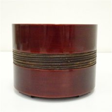 画像2: 春慶塗　鮨桶形建水（箱付） (2)