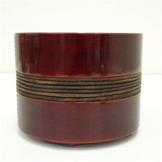 画像3: 春慶塗　鮨桶形建水（箱付） (3)