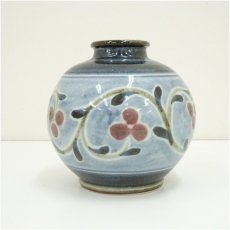 画像3: 河井久造　唐草紋壷（共箱） (3)