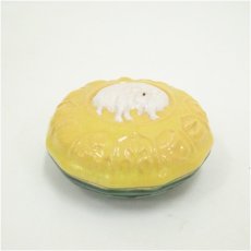 画像2: 京焼　久世久宝造　交趾写干支未香合（共箱） (2)