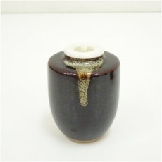 画像2: 陶六造　肩衝茶入（仕覆付） (2)