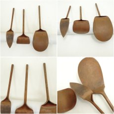 画像6: 炭道具　銅灰匙3本セット（箱付） (6)