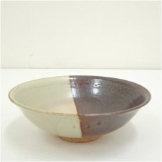 画像1: 香斎造　掛分茶碗 (1)