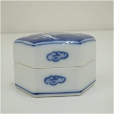 画像3: 京焼　和峰造　干支申六角香合（箱付） (3)