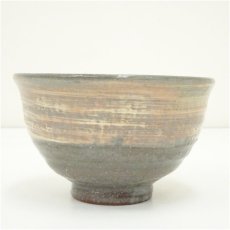 画像4: 作家物　刷毛目波文茶碗（箱付） (4)