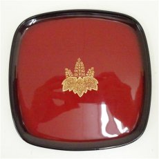 画像3: 輪島塗　小西啓介造　沈金桐文銘々皿5客（共箱） (3)