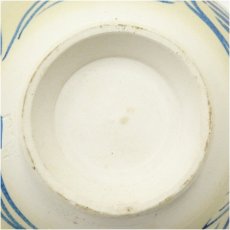 画像5: 原平造　金彩色絵波に三日月茶碗 (5)