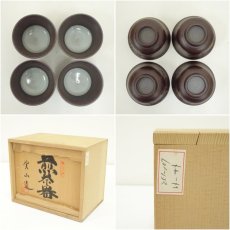 画像8: 萬古焼　伊藤実山造　煎茶器揃（共箱） (8)