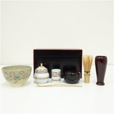 画像1: 漆塗爪紅茶箱セット (1)