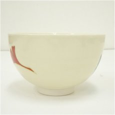 画像3: 京焼　加藤昌山造　色絵銀杏文茶碗・振出・巾筒　3点セット（箱付） (3)