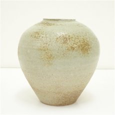 画像2: 益子焼　菊池昭造　灰釉壷（共箱） (2)