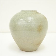 画像3: 益子焼　菊池昭造　灰釉壷（共箱） (3)