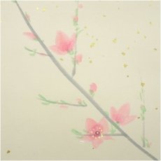 画像3: 田中松泉筆　立雛　金散らし　肉筆紙本掛軸（共箱） (3)