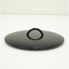画像1: 水指用塗蓋（12.3cm） (1)