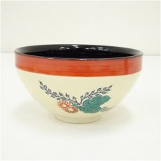 画像1: 京焼　加藤昌山造　菊桐天目茶碗 (1)