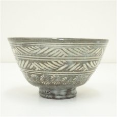 画像3: 京焼　原清和造　三島手茶碗 (3)