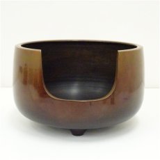 画像2: 唐銅面取風炉（箱付） (2)