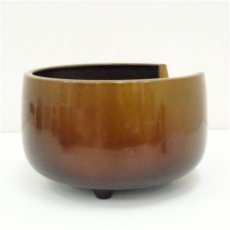 画像3: 唐銅面取風炉（箱付） (3)