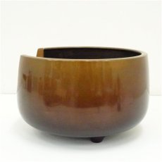 画像4: 唐銅面取風炉（箱付） (4)