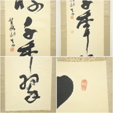 画像6: 菱山筆　「松樹千年翠」一行書　肉筆紙本掛軸 (6)