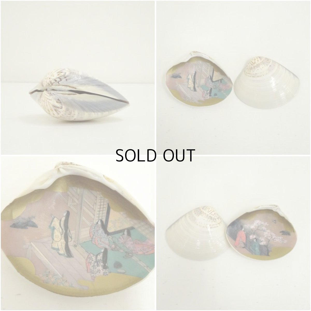 画像6: 源氏絵蛤香合（共箱） (6)