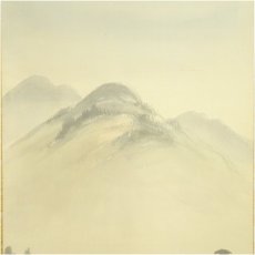 画像3: 香雲筆　淡色山水　肉筆絹本掛軸（紙箱） (3)