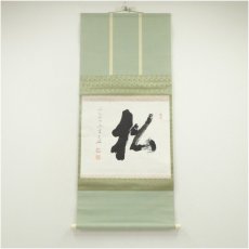 画像1: 妙心寺　古川大航（宗琢）筆　「松」一字　肉筆紙本掛軸（保護箱） (1)