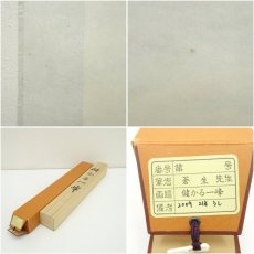 画像8: 蒼生筆　儲かる一峰　肉筆絹本掛軸（共箱） (8)