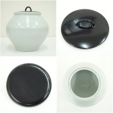 画像6: 瀧田項一造　白磁水指（共箱） (6)