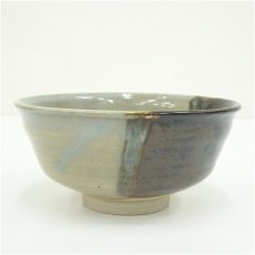 画像3: 膳所焼　岩崎新定造　掛分茶碗（共箱） (3)