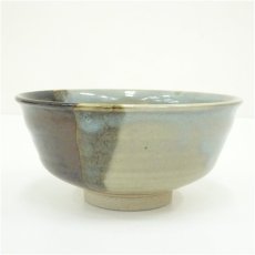 画像4: 膳所焼　岩崎新定造　掛分茶碗（共箱） (4)