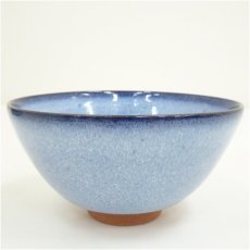 画像2: 清水焼　岩本瑞松造　鈞窯釉茶碗（箱付） (2)