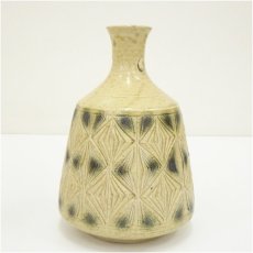 画像3: 加藤唐三郎造　黄瀬戸花入（共箱） (3)
