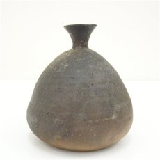 画像4: 安田道雄造　灰被り花入（共箱） (4)