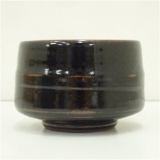 画像4: 丹波焼　延年窯造　市野弘之　黒釉茶碗（箱付） (4)