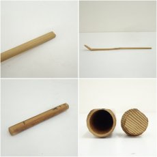 画像7: 竹茶杓（銘：一聲）（前大徳　後藤瑞巌箱書）（共箱） (7)