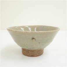 画像2: 加藤舜陶造　灰釉茶碗（共箱） (2)