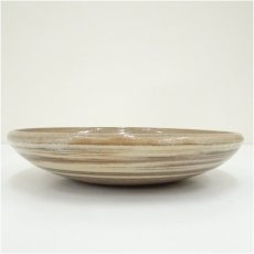 画像2: 京焼　西川実（實）造　玻璃釉練込菊型盛鉢（共箱） (2)