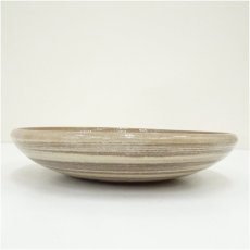 画像4: 京焼　西川実（實）造　玻璃釉練込菊型盛鉢（共箱） (4)