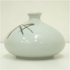 画像4: 九谷焼　色絵鳥紋花瓶（箱付） (4)