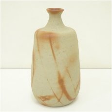 画像2: 備前焼　金重有邦造　伊部火襷徳利花入（共箱 (2)