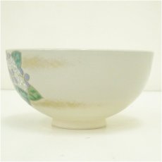 画像4: 京焼　手塚桐鳳造　仁清写紫陽花文茶碗（共箱） (4)