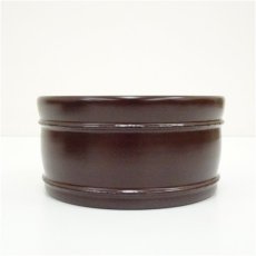 画像4: 戸枝恭子造　漆塗桶型建水（箱付） (4)