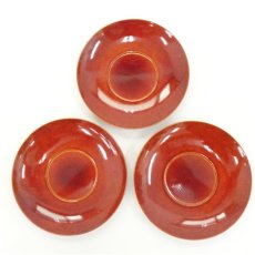 画像2: 中山造　春慶塗　茶托3客（共箱） (2)