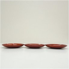 画像3: 中山造　春慶塗　茶托3客（共箱） (3)