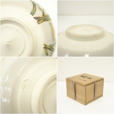 画像7: 京焼　手塚景雲造　色絵椿茶碗（共箱） (7)