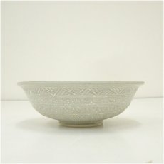 画像3: 京焼　雲楽窯造　三島手平茶碗（共箱） (3)