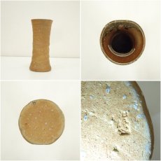 画像6: 信楽焼　作家物　一重切花入（箱付） (6)