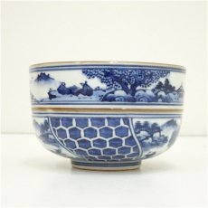 画像3: 京焼　手塚景雲造　染付祥瑞写茶碗（共箱） (3)